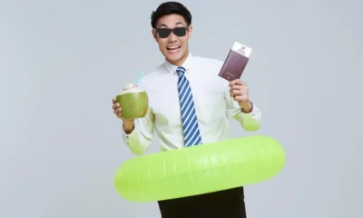 hombre de trabajo con flotador