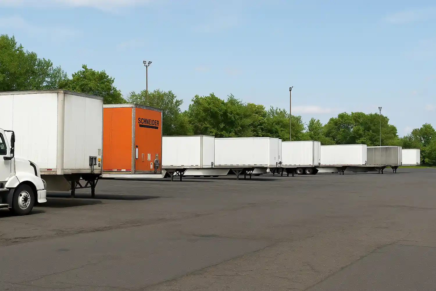 Cuánto paga un parqueo de camiones trailers en Trenton NJ