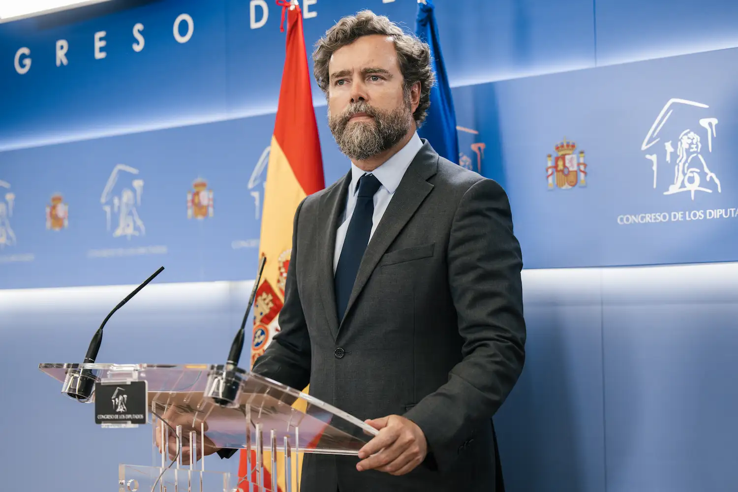 Espinosa de los Monteros en una rueda de prensa