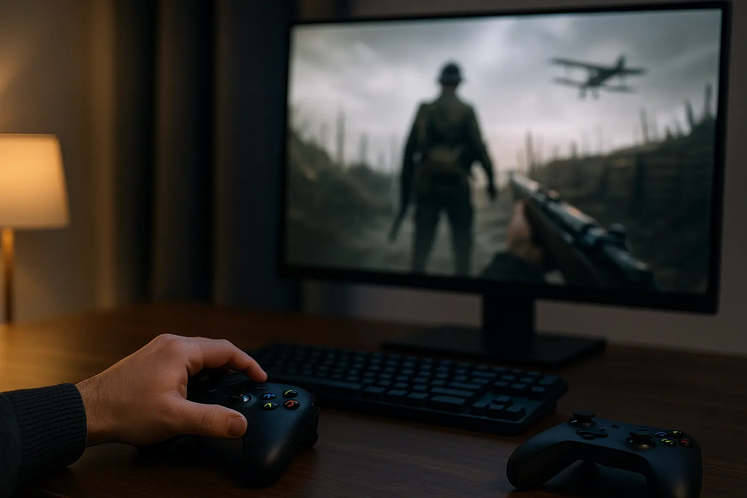 arma en el zurdo BF1