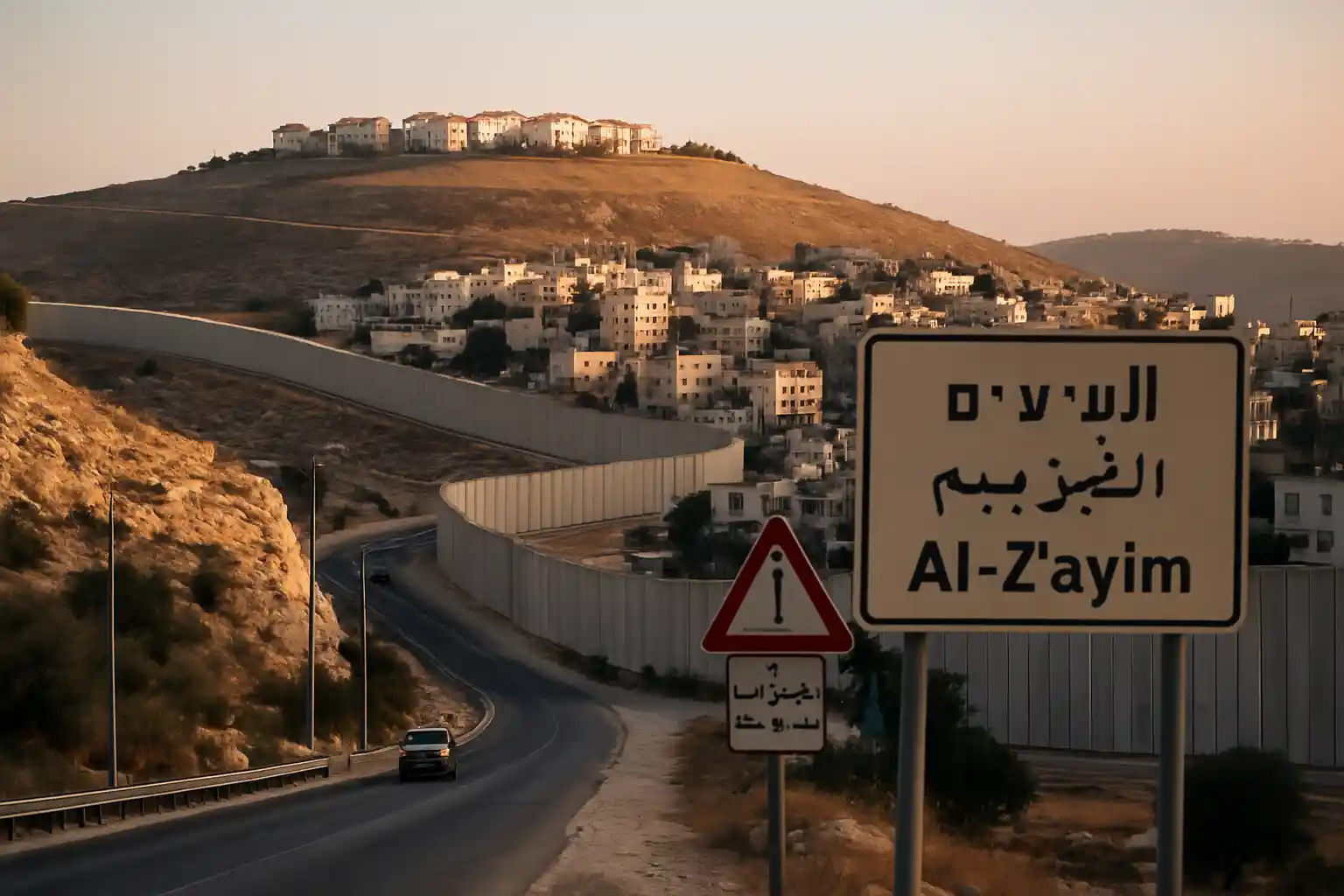 el limite entre Israel y Palestina