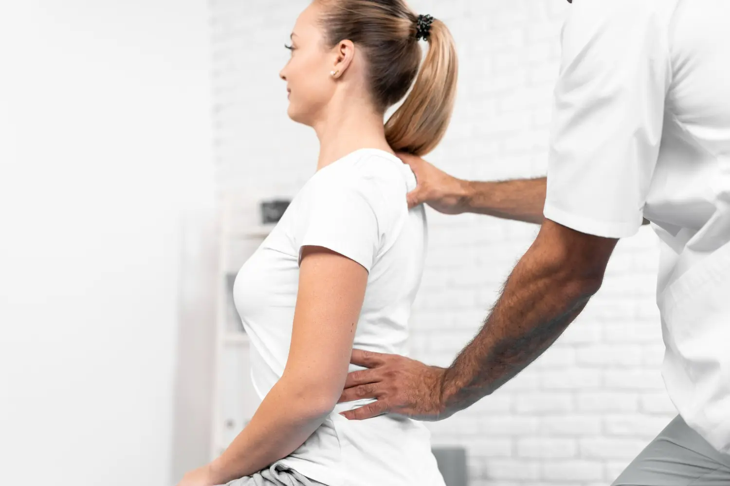 paciente con sacroileitis tratada por un osteopata
