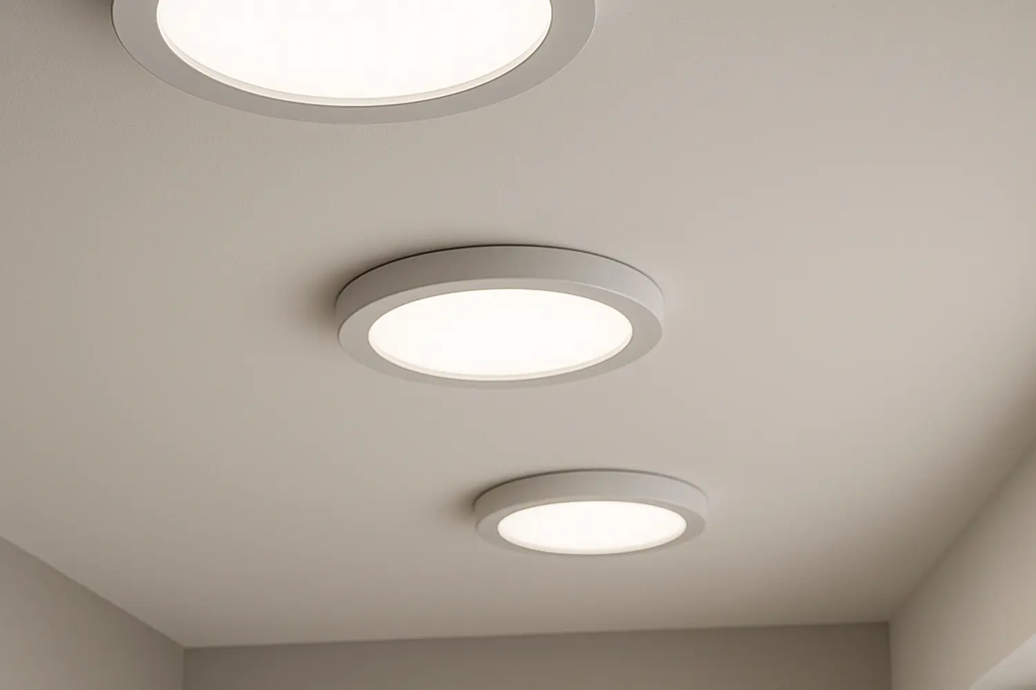 tres Plafones sustitutorios de ojos de buey