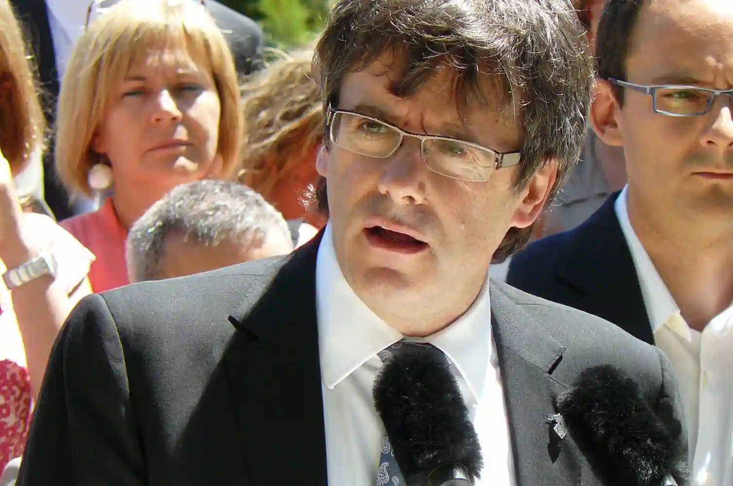 una foto de carles puigdemont en barcelona
