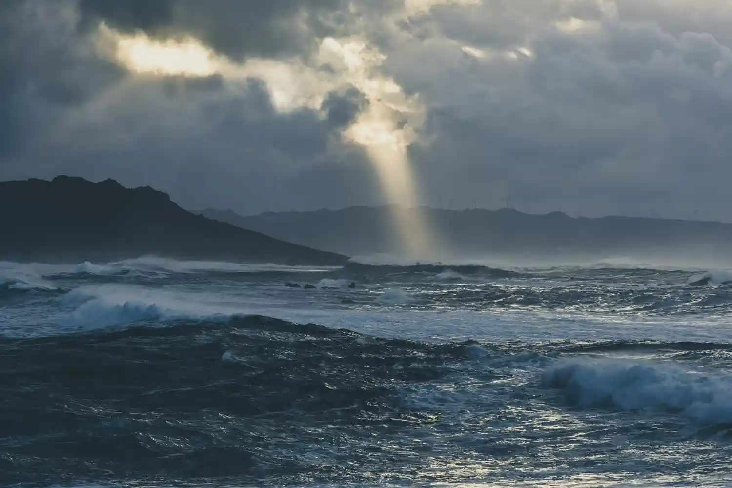 una foto de lluvias fuertes en el mediterráneo