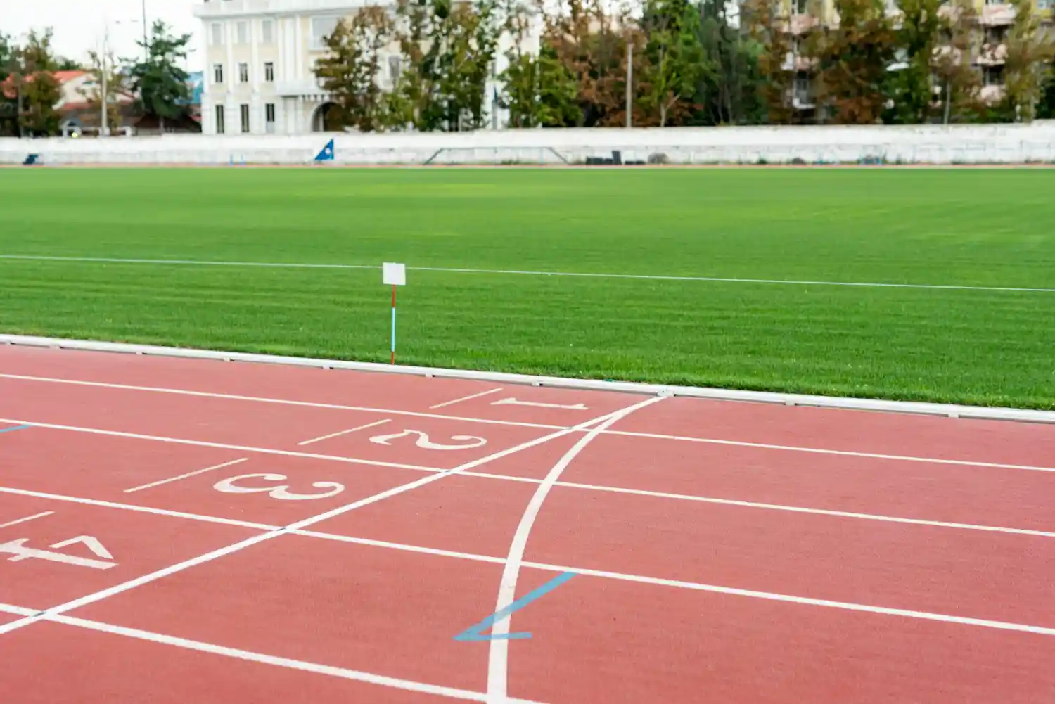 una pista de atletismo