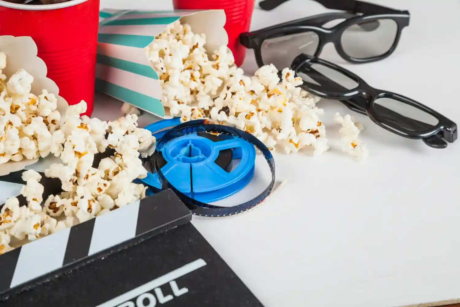 varios elementos relacionados con el cine