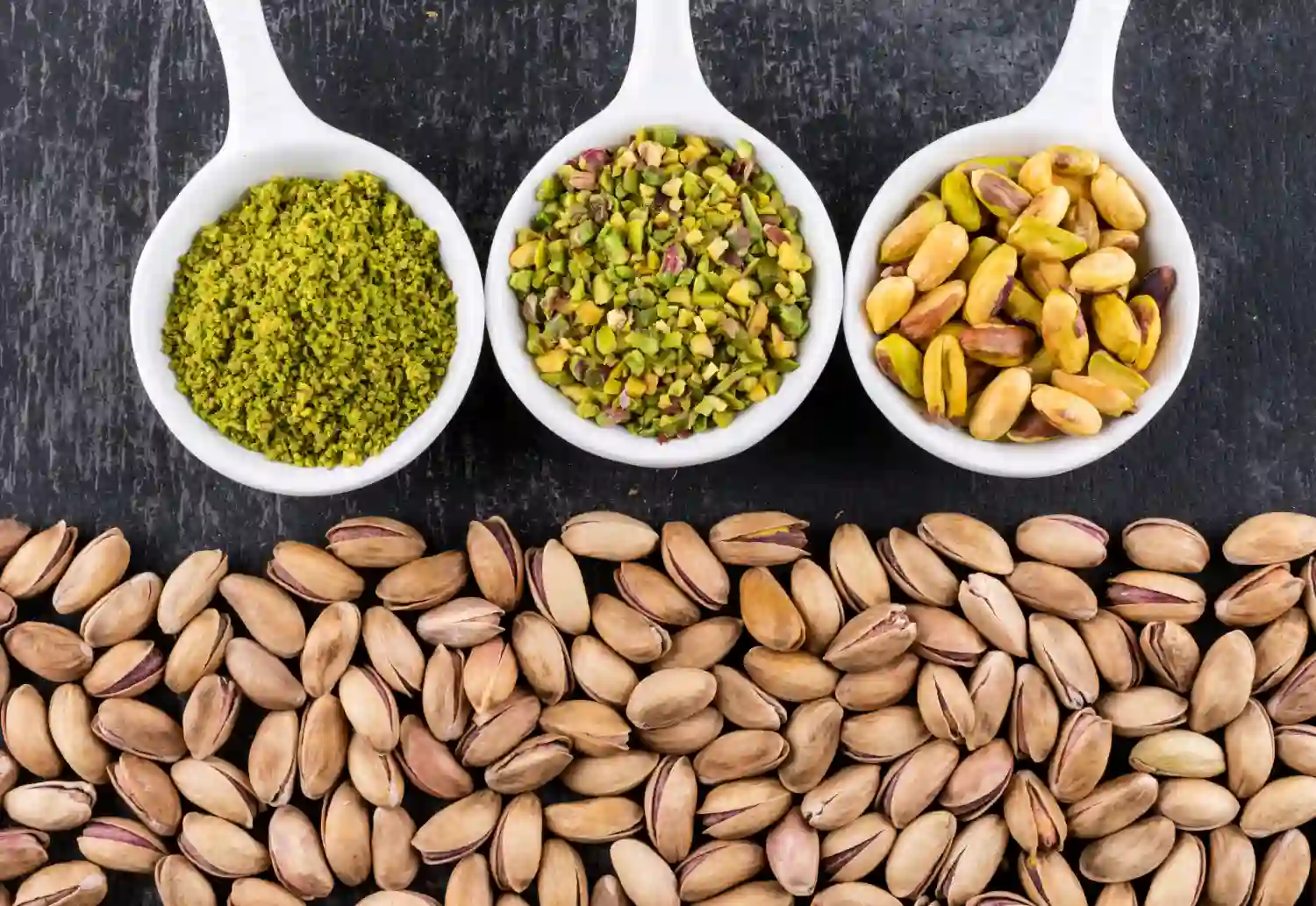 varios tipos de pistachos
