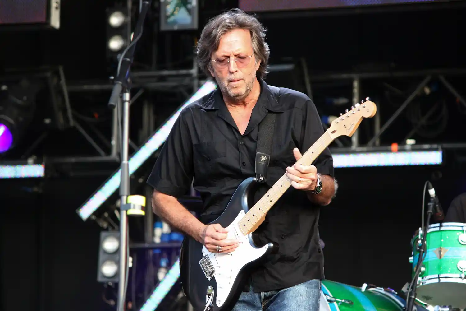Eric Clapton durante un concierto en España