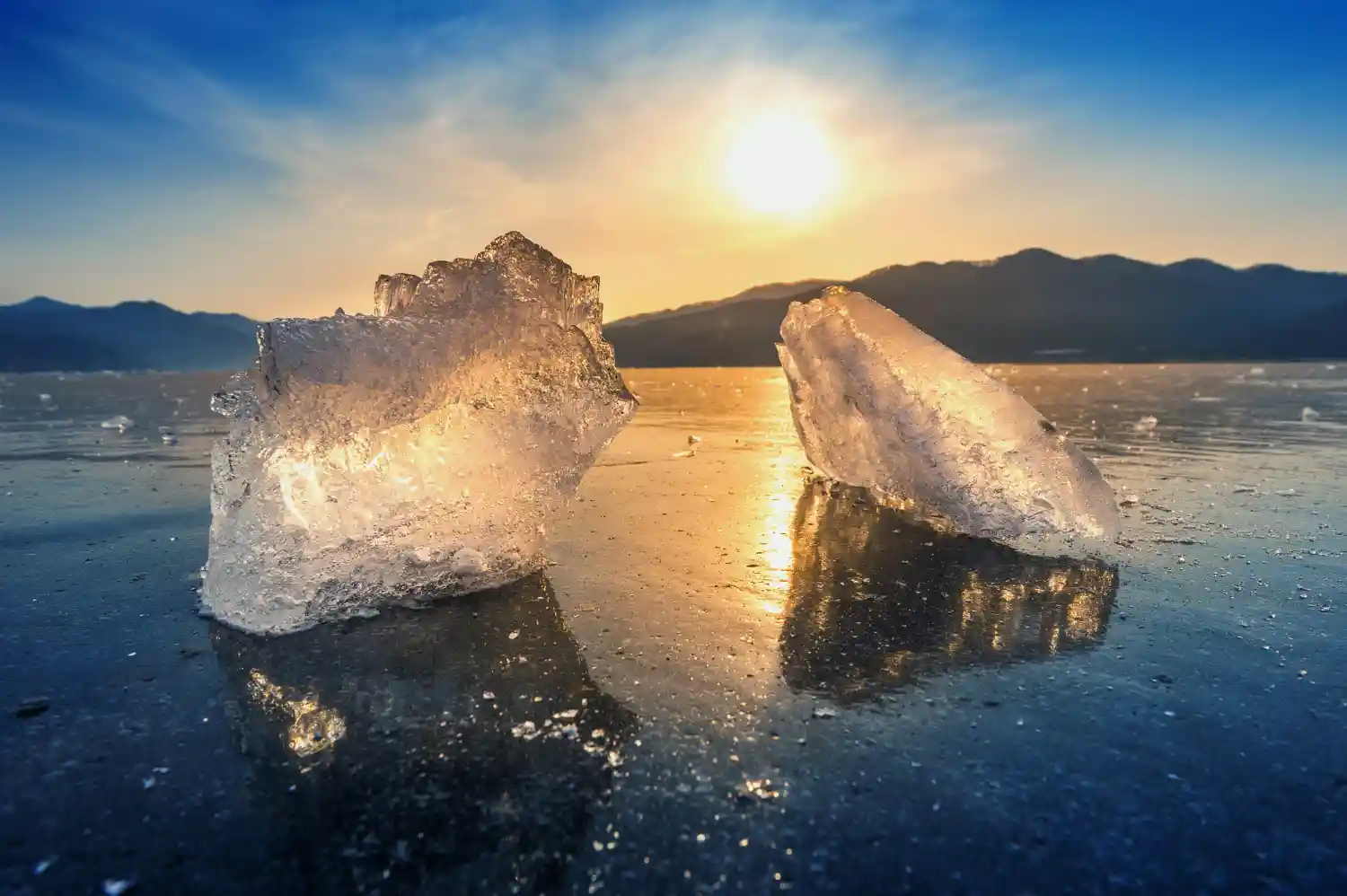 el hielo XXI congelado