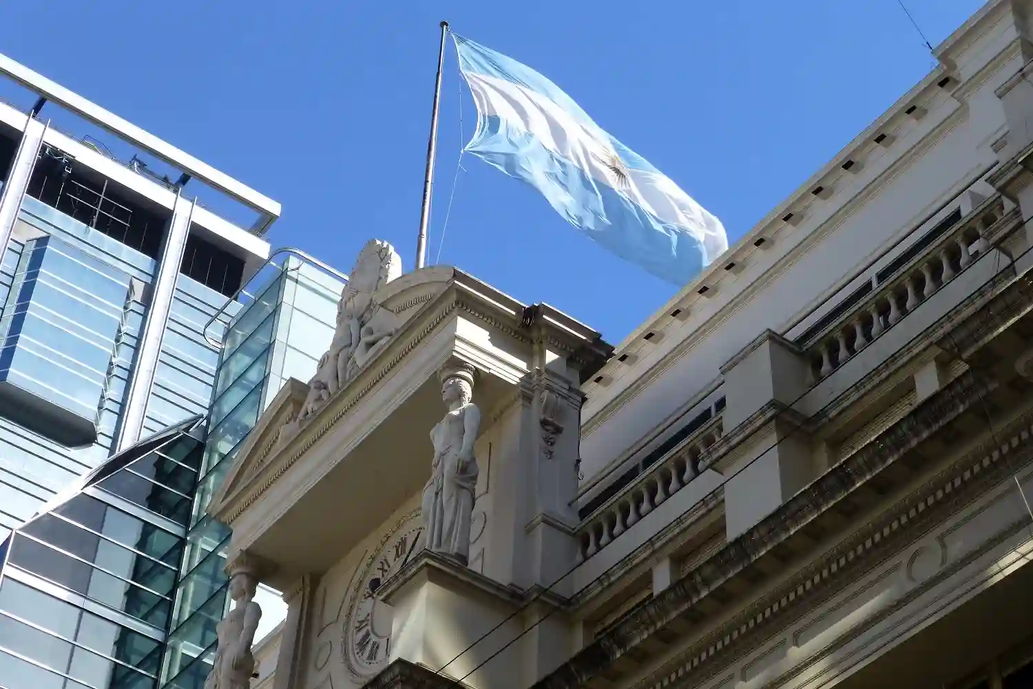 la sede del BCRA en Buenos Aires