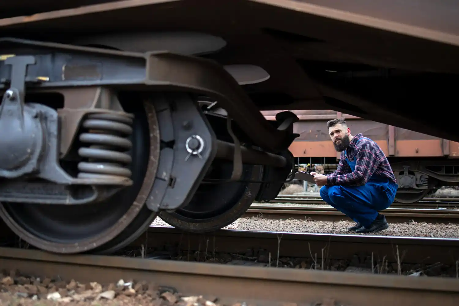 ruedas de un tren de Cercanías de Madrid