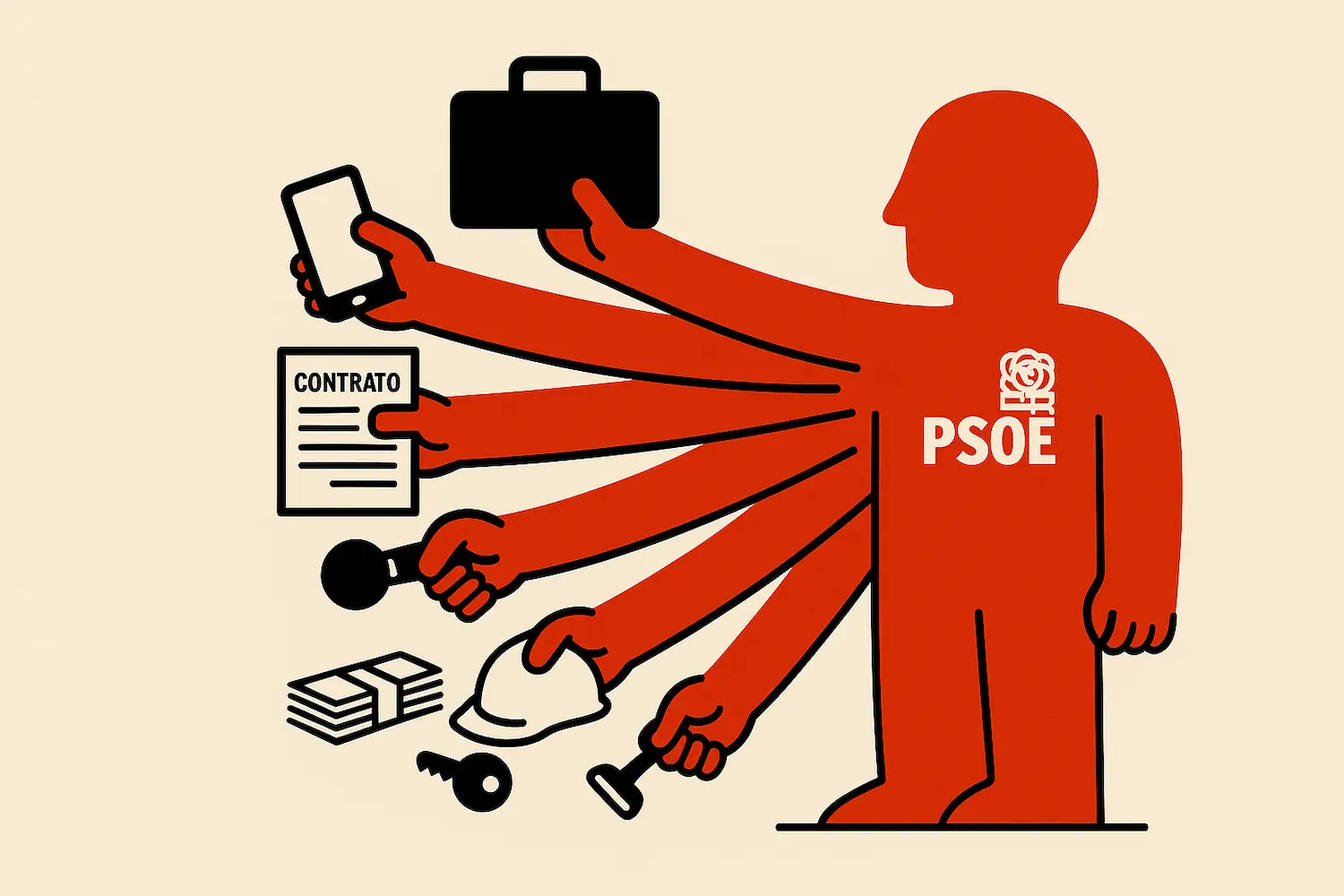 Cuántas manos derechas acumula el PSOE