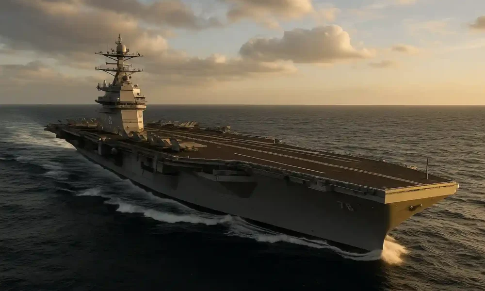Uss Gerald R. Ford Map El USS Gerald R. Ford llega al Caribe: ¿cuán potente es?