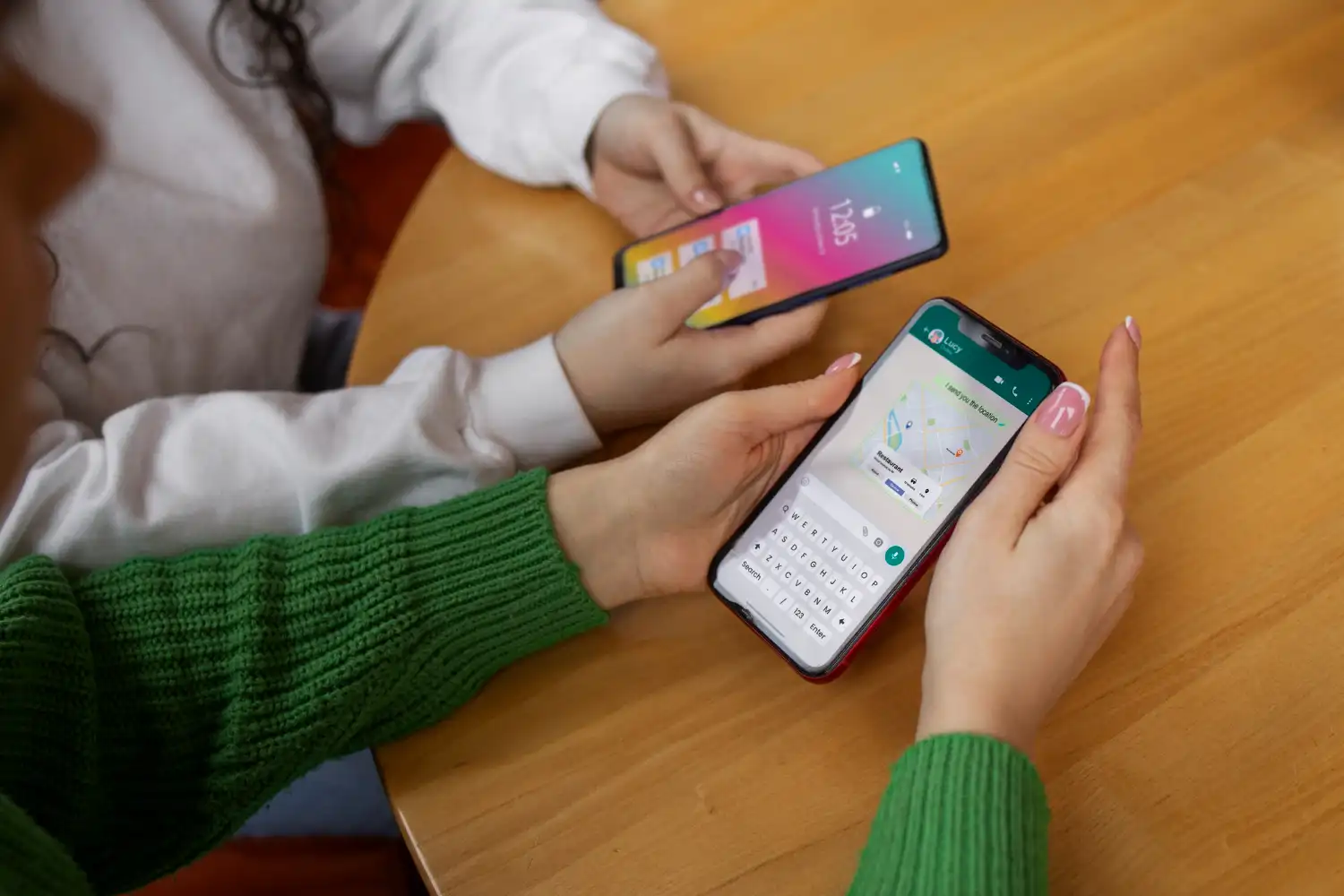 dos moviles ios y android