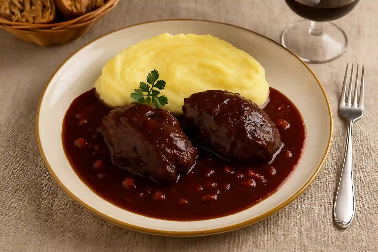Carrilleras de ternera al vino tinto