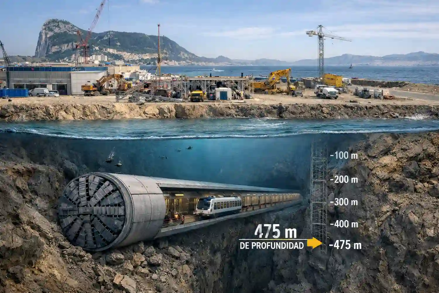 Cómo será el túnel España–Marruecos