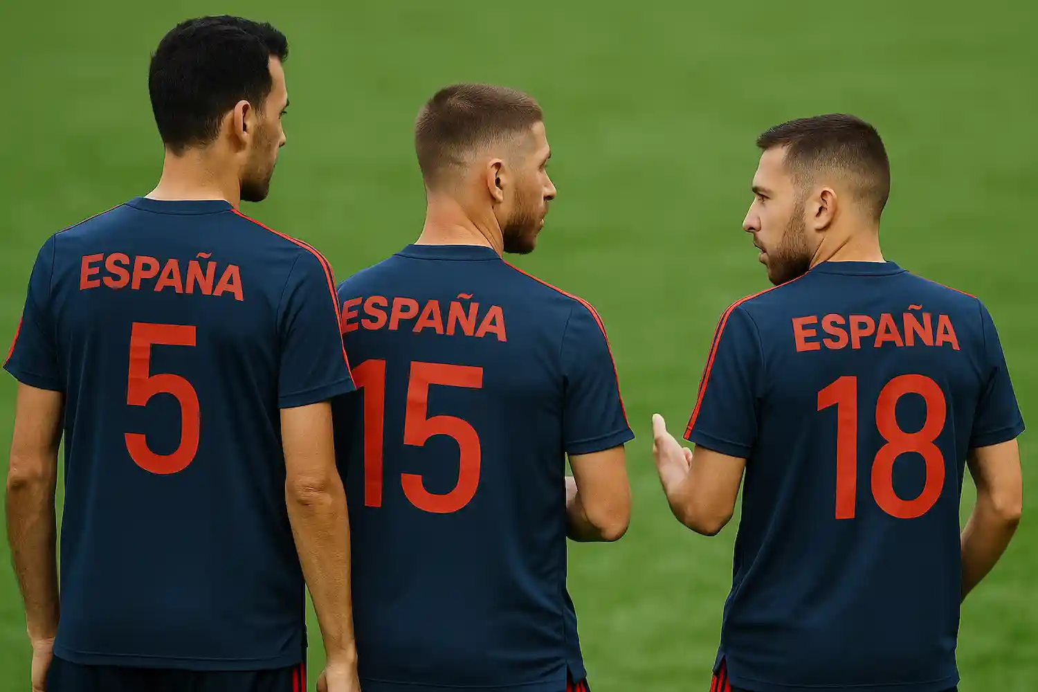 Ramos, Alba y Busquets