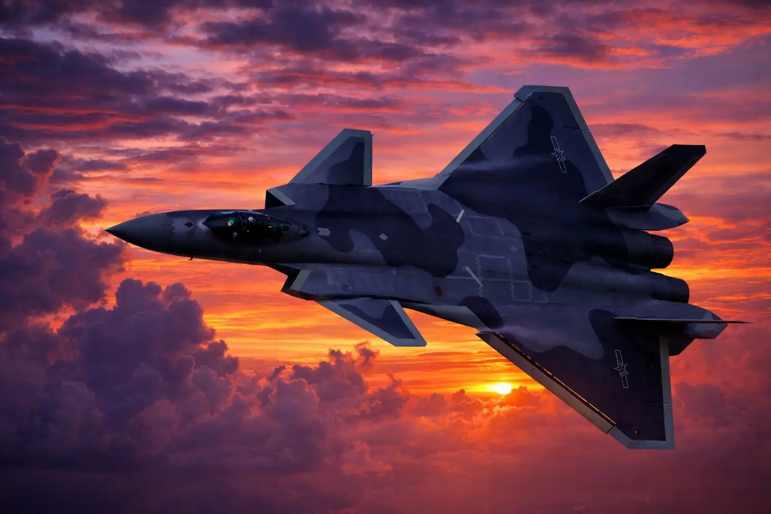 China J-20 invisibles