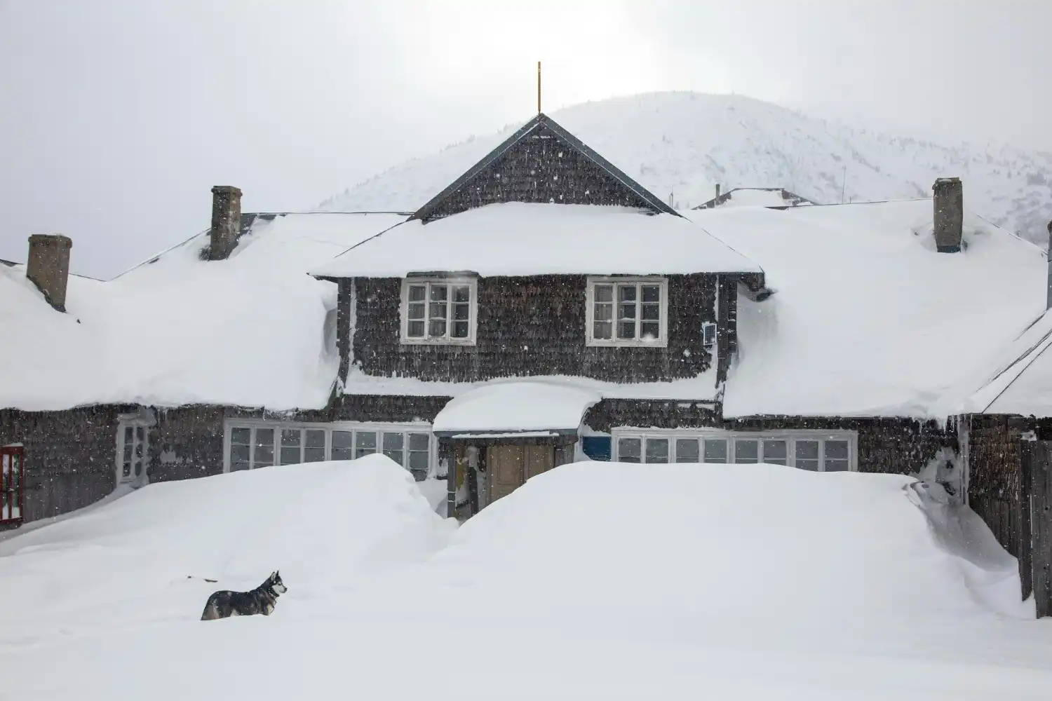 Kamchatka atrapada por la nieve