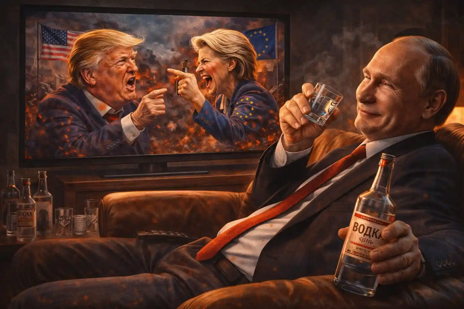 Putin sonrie viendo el choque EEUU UE