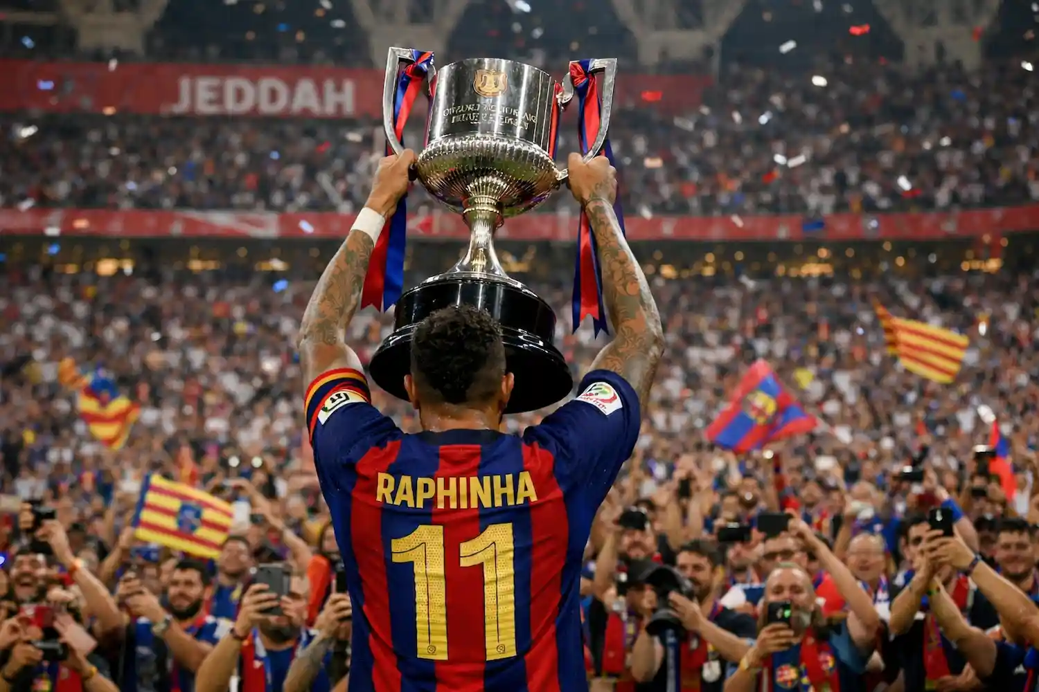 Raphinha levanta la Supercopa en Yeda 2026