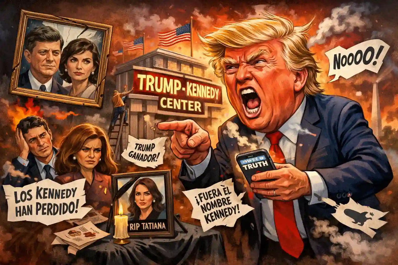 Trump ataca a los Kennedy tras morir Tatiana
