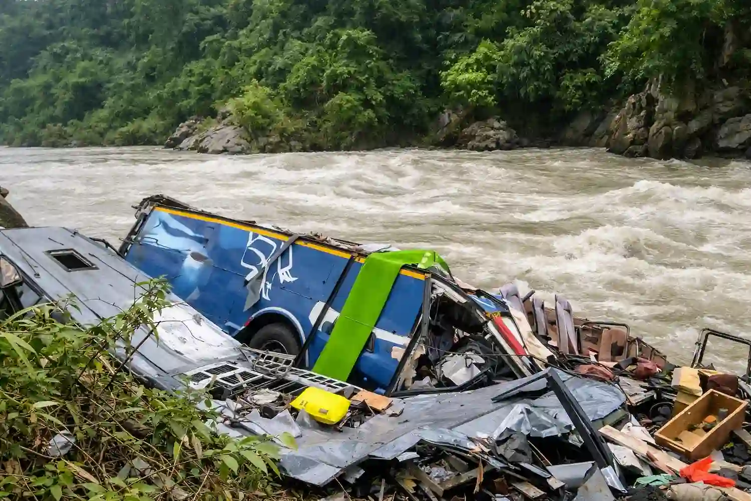 Accidente de bus en Nepal