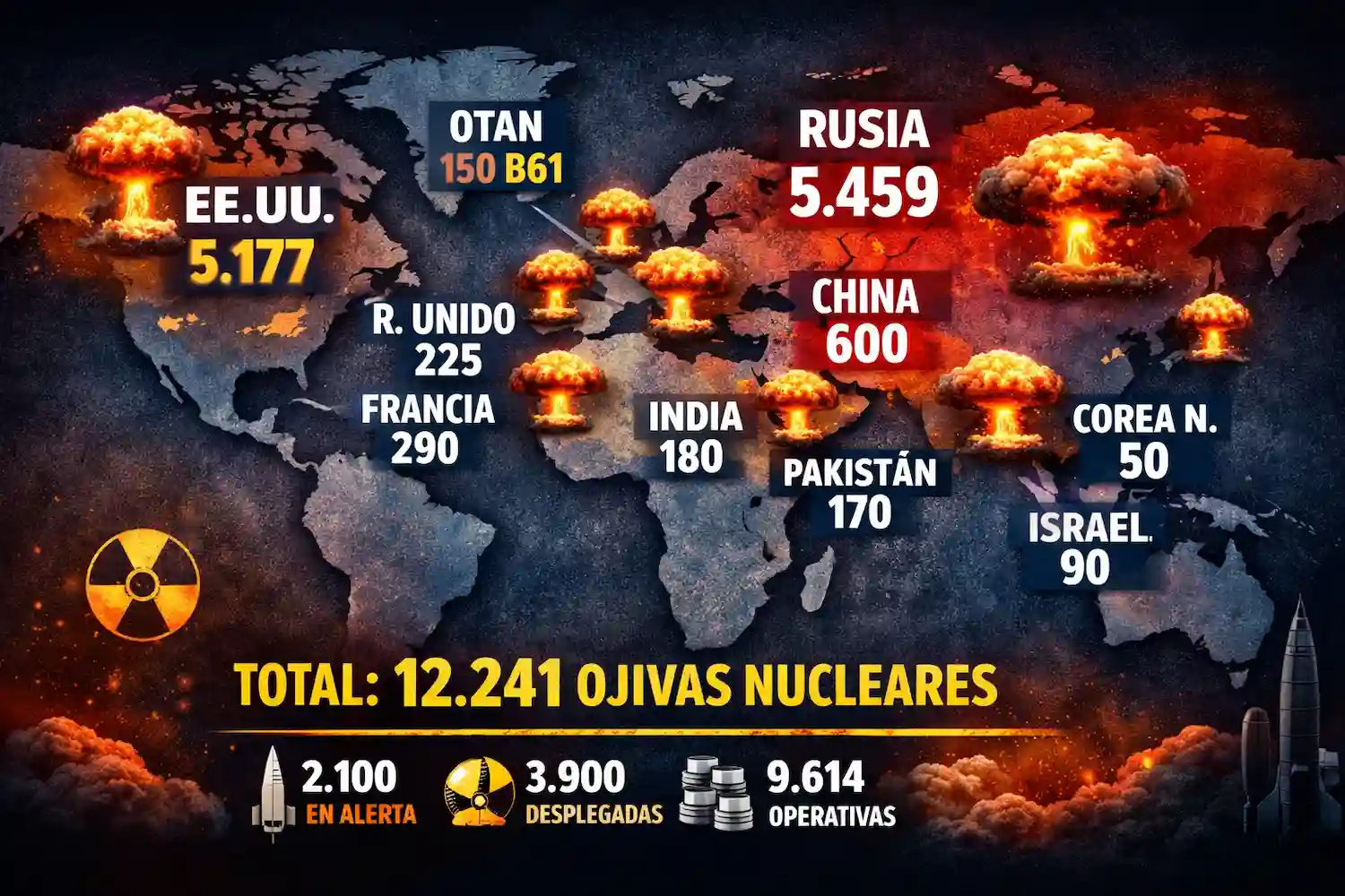 Armas nucleares en el mundo
