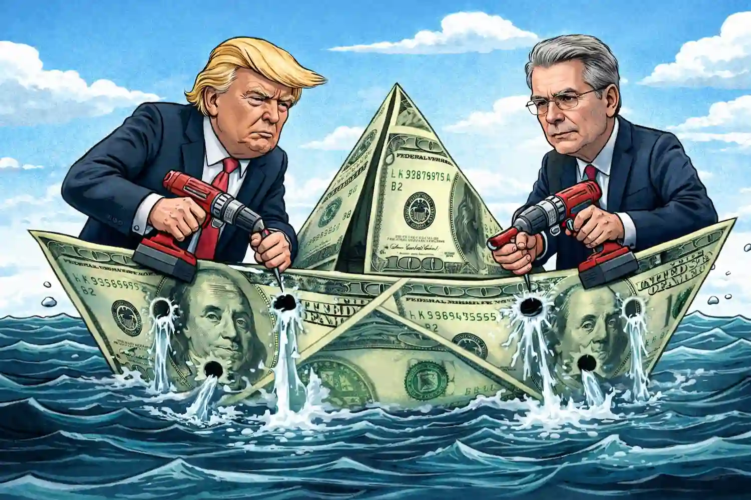 Está Trump hundiendo el dólar