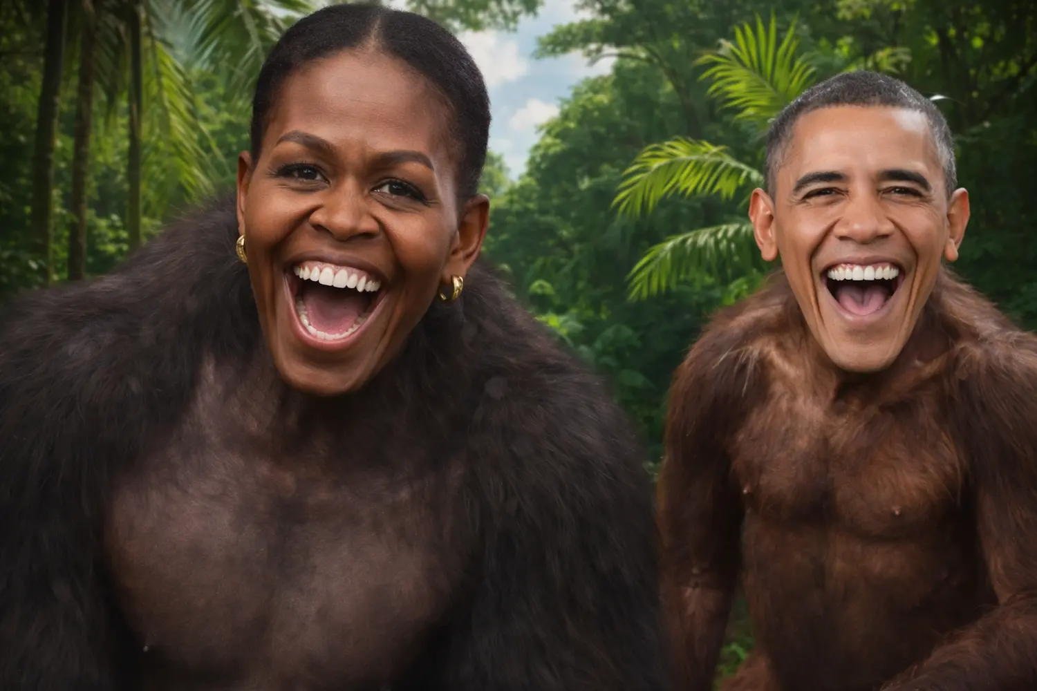 Trump vídeo racista de los Obama