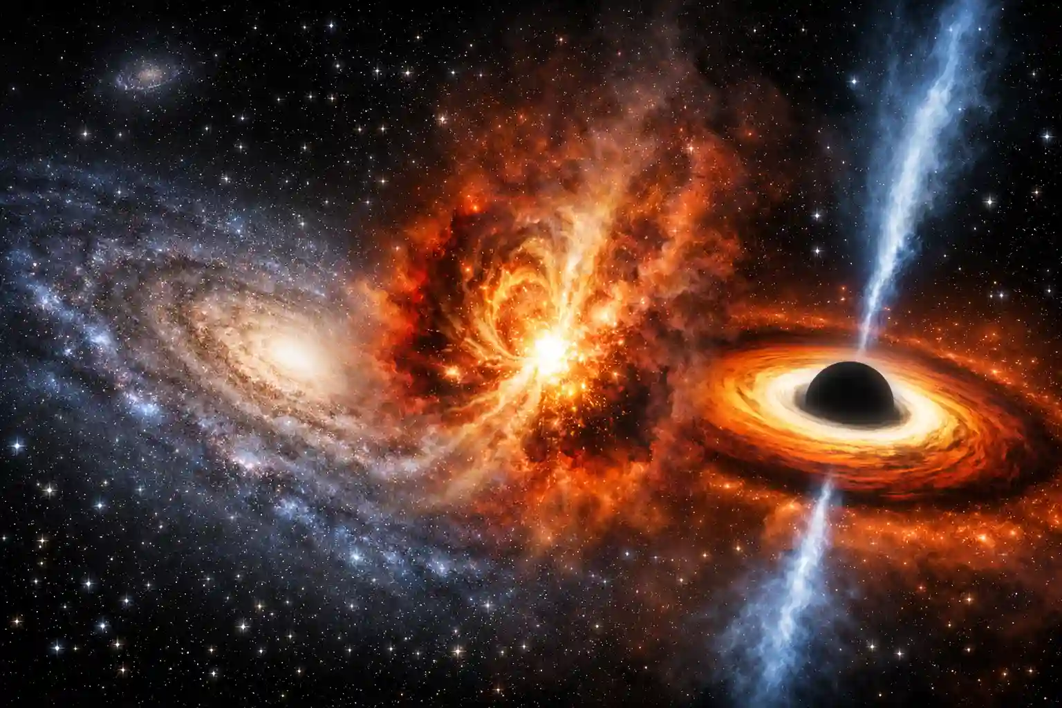 agujero negro sin supernova en Andrómeda