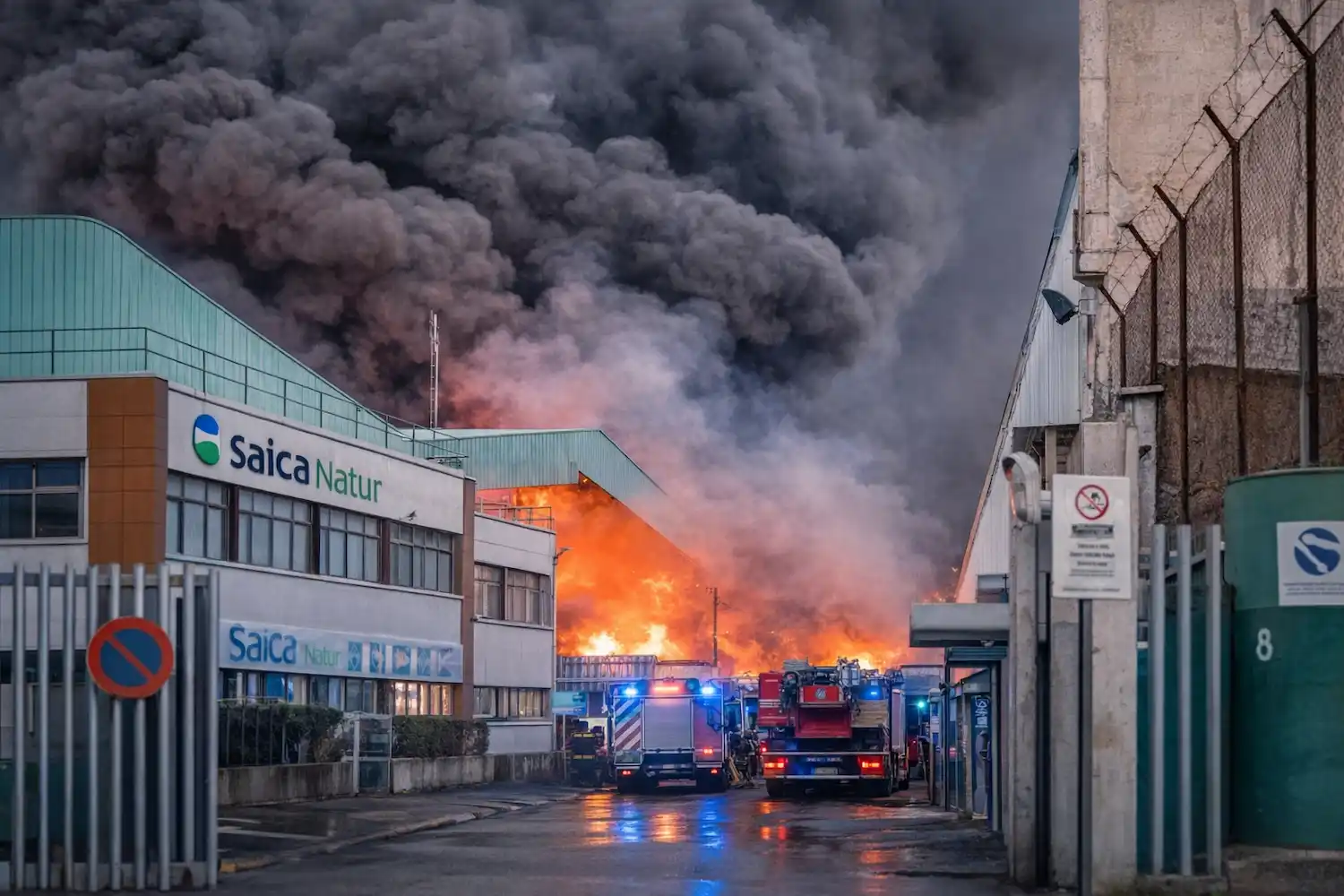 ardió Saica en Zaragoza