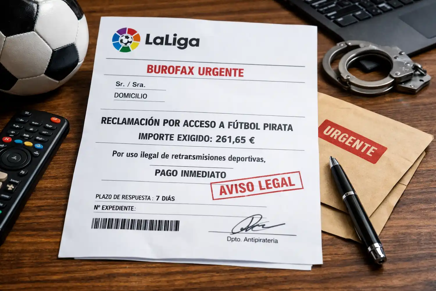 burofax de LaLiga 200 euros