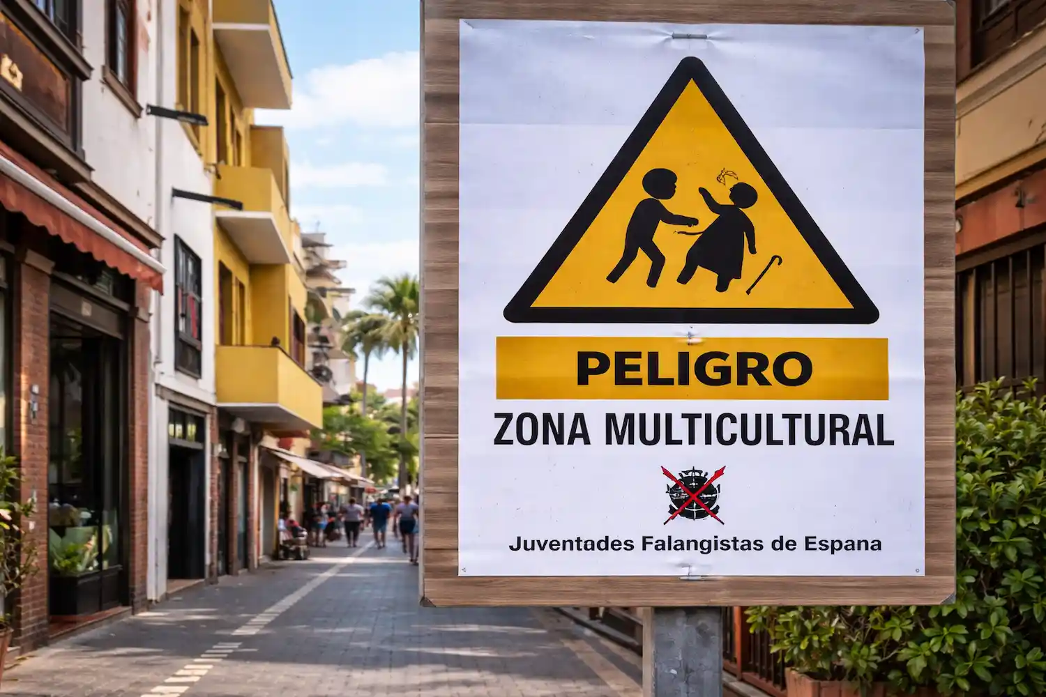 carteles racistas en Puerto de la Cruz