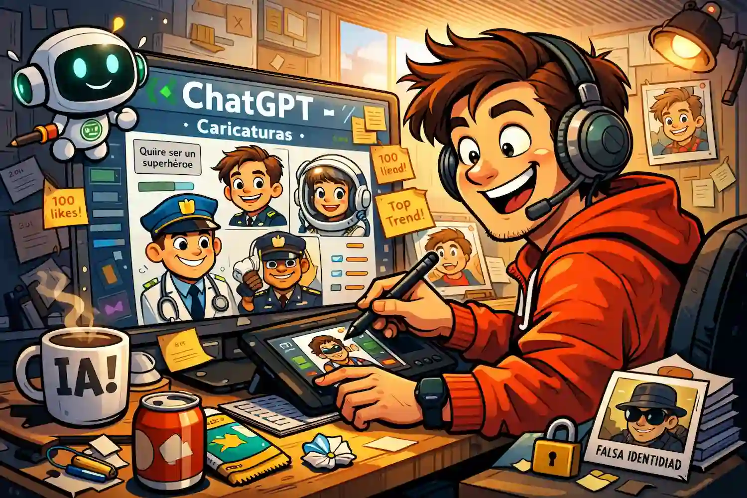 chatgpt caricaturas