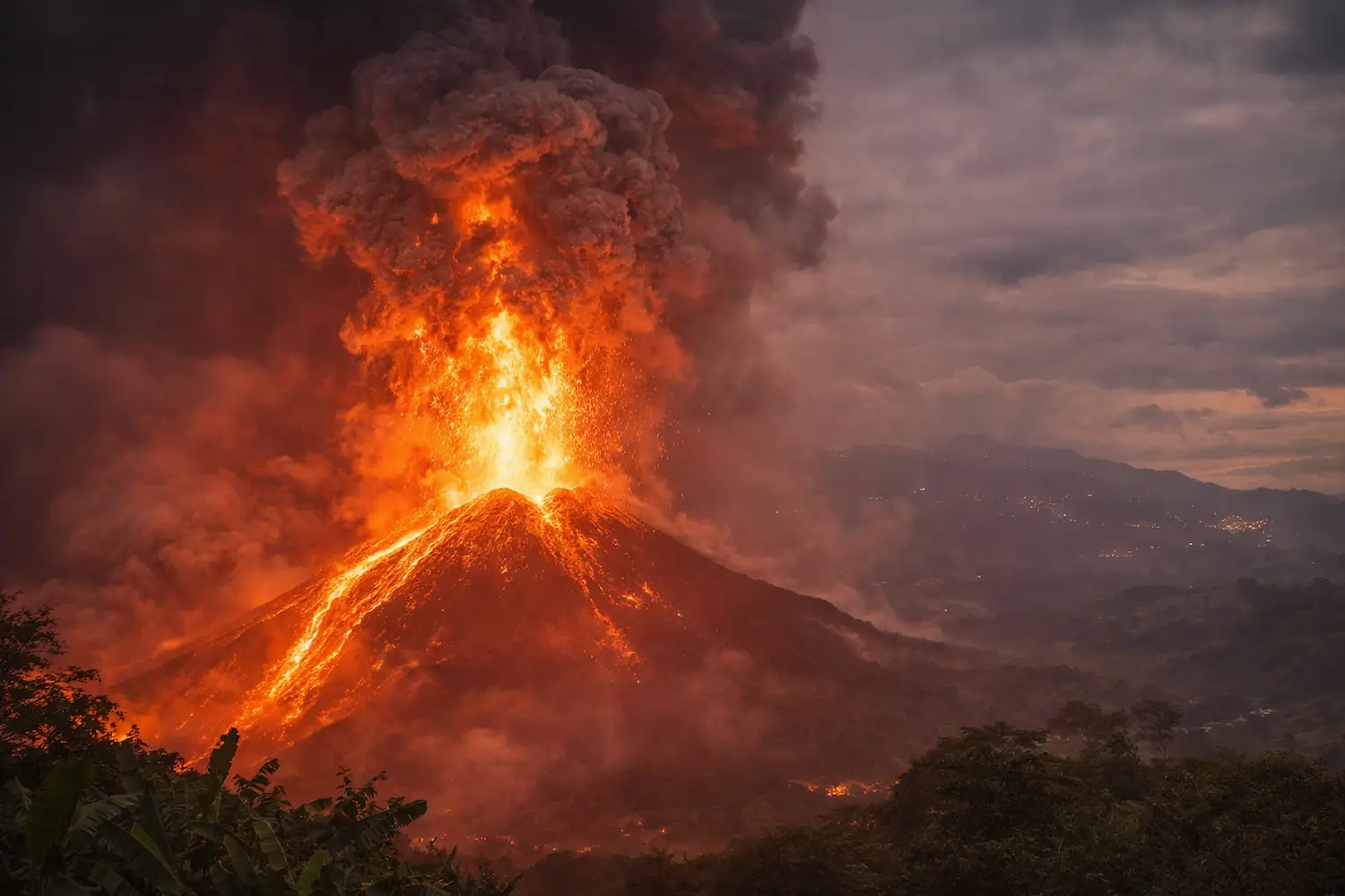 erupcion de un volcan en antioquia