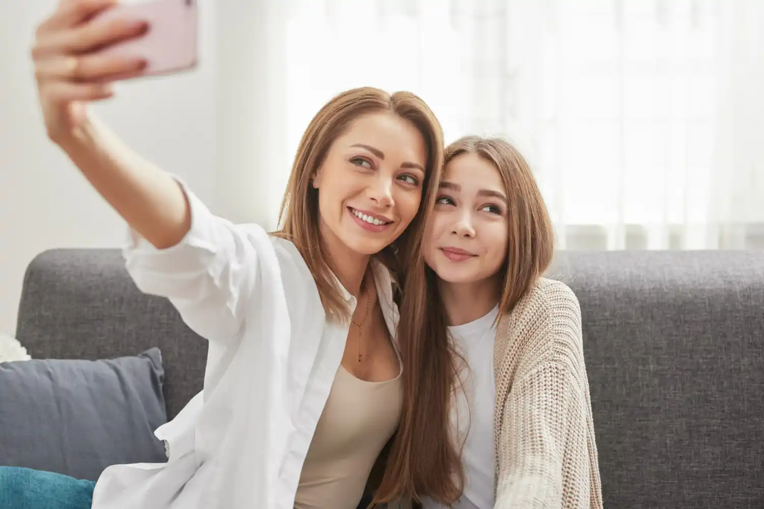 hija para sharenting de su madre