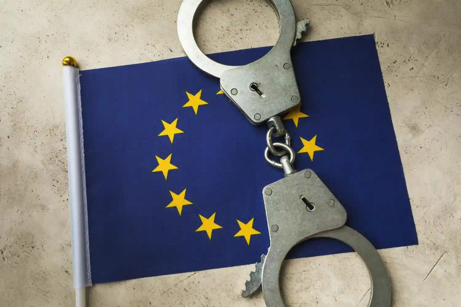 la policía registró la Comisión Europea
