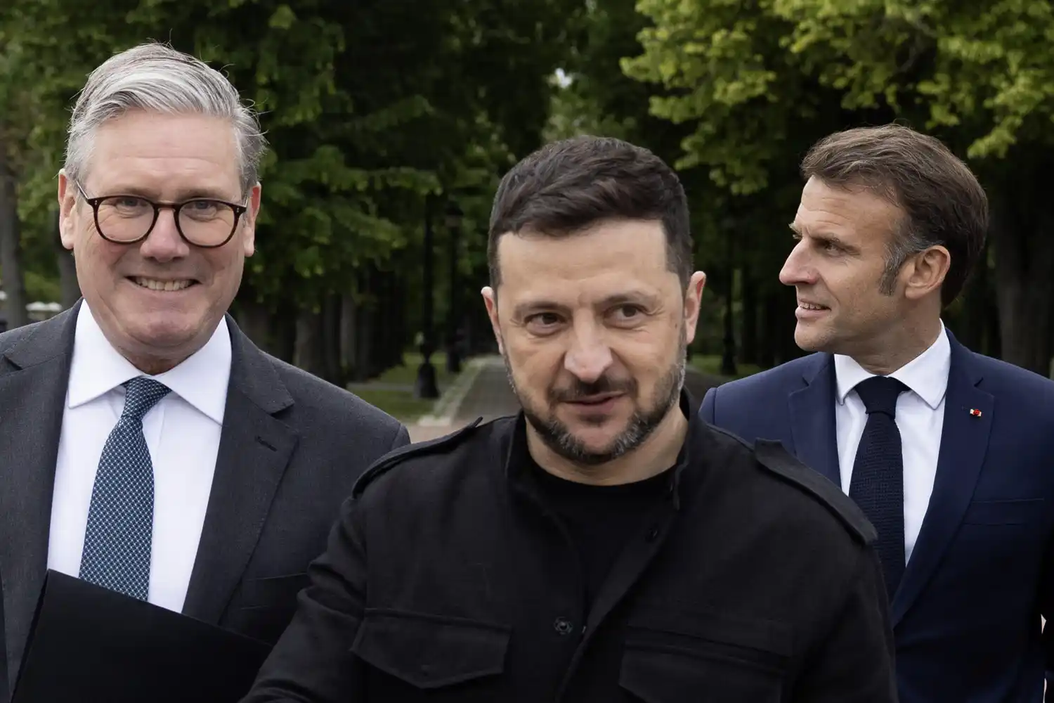 Starmer con Zelenski y Macron