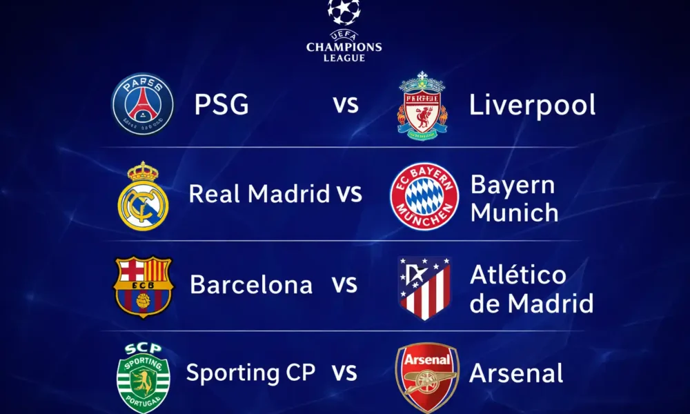 Así quedan los cuartos de final de la Champions League 2026
