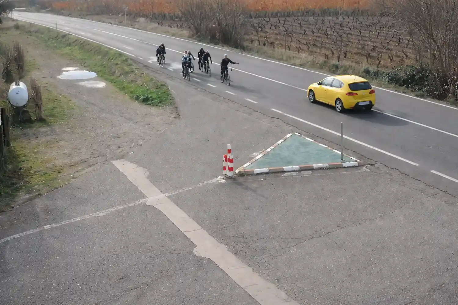 Así fue el intento de arrollar a siete ciclistas en La Rioja