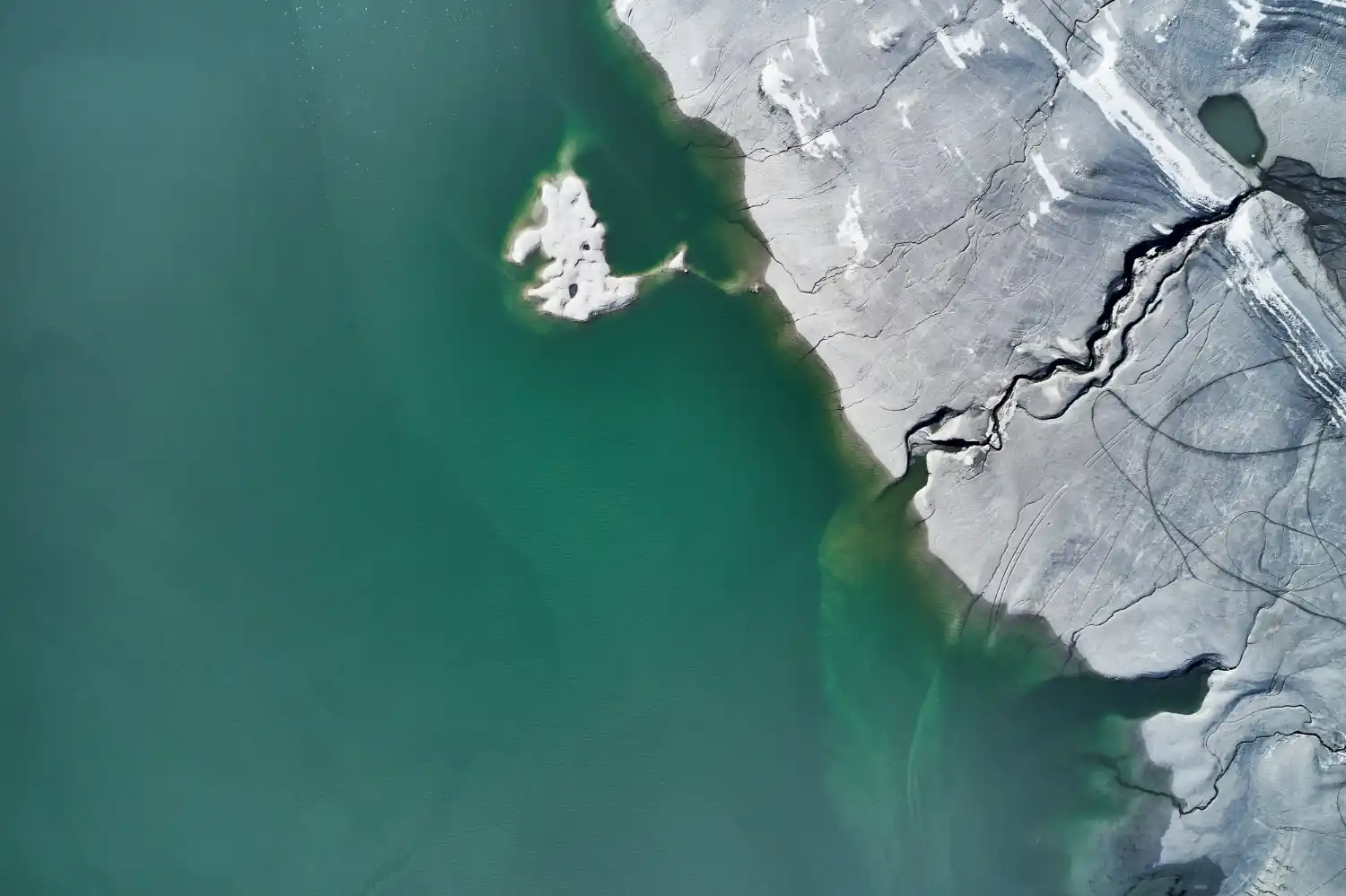 mar de la Antártida ahora se ve verde