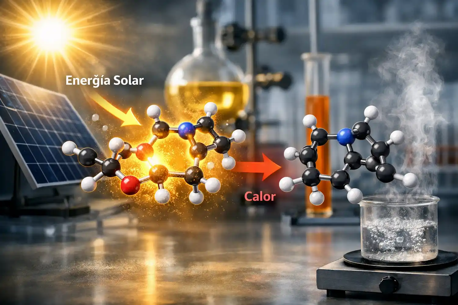 molécula que almacena energía solar