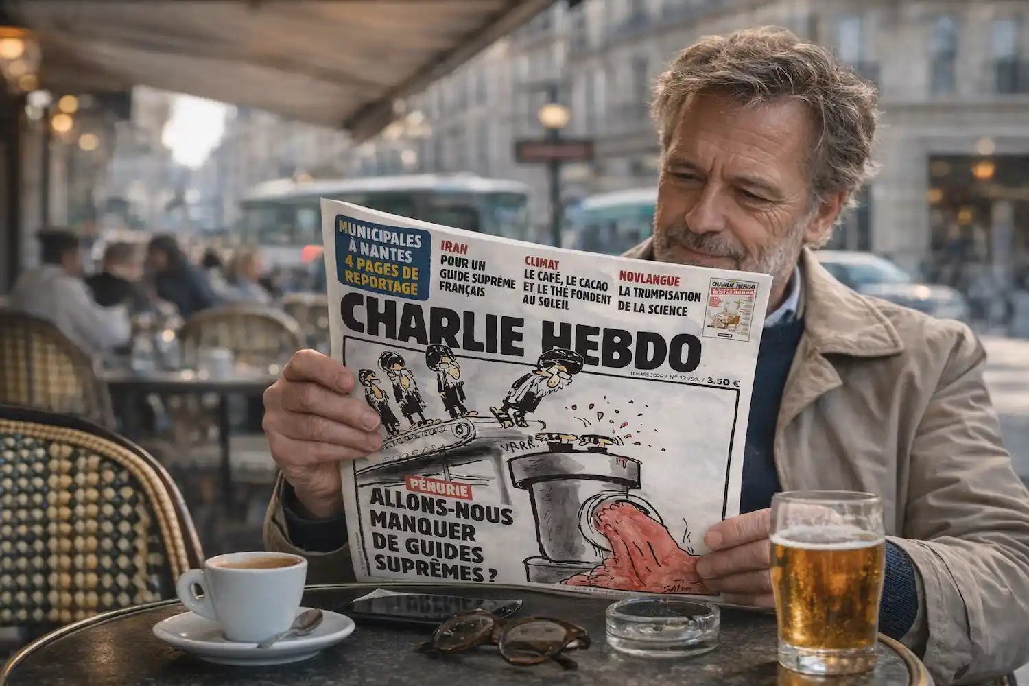 nueva portada de Charlie Hebdo sobre Irán