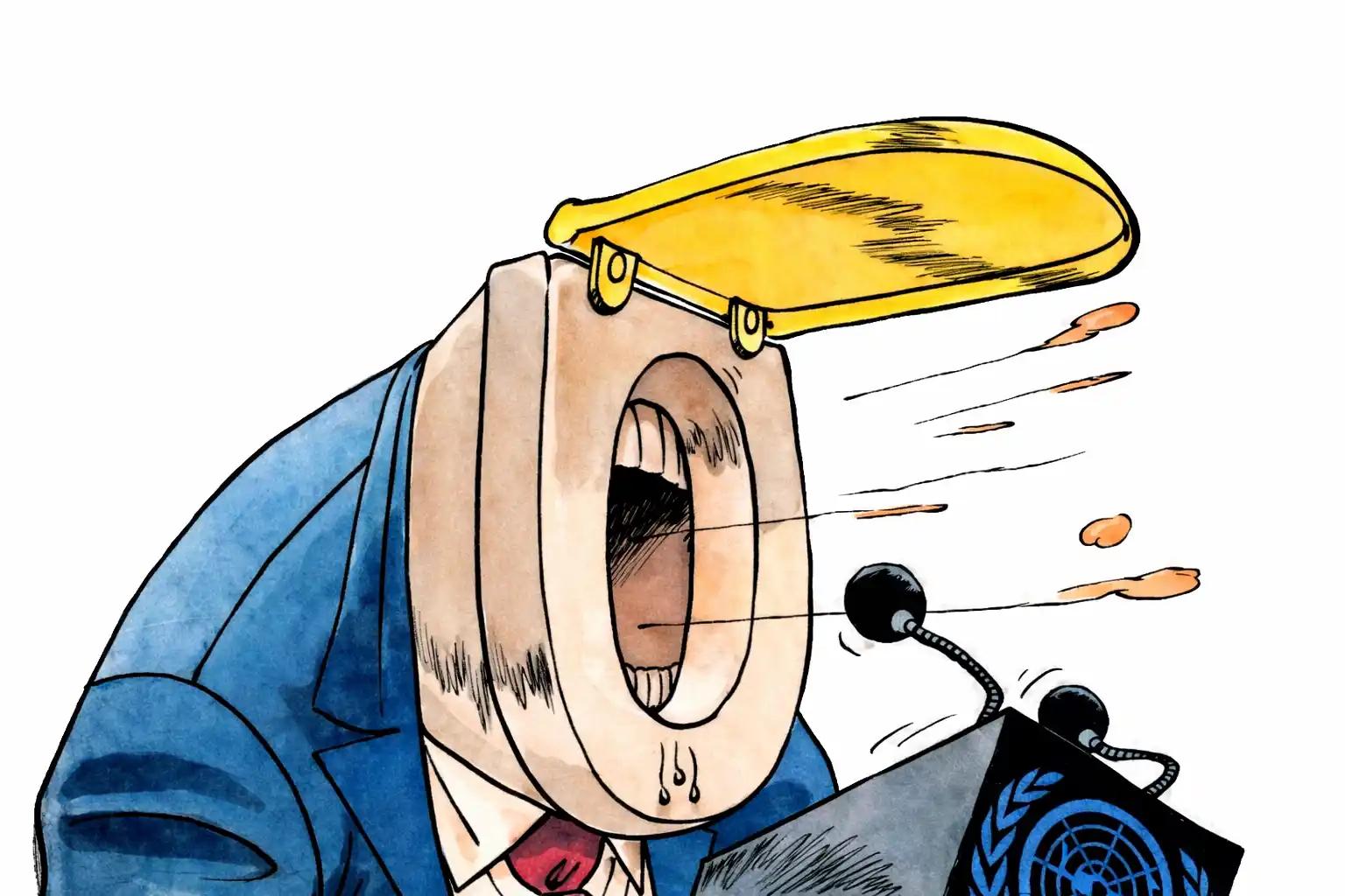 viñeta-retrete de Trump triunfa en Suiza