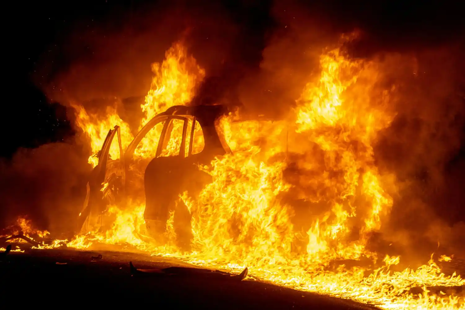 BYD arde en Shenzhen