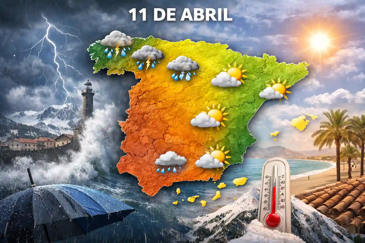El tiempo en España 11 de abril