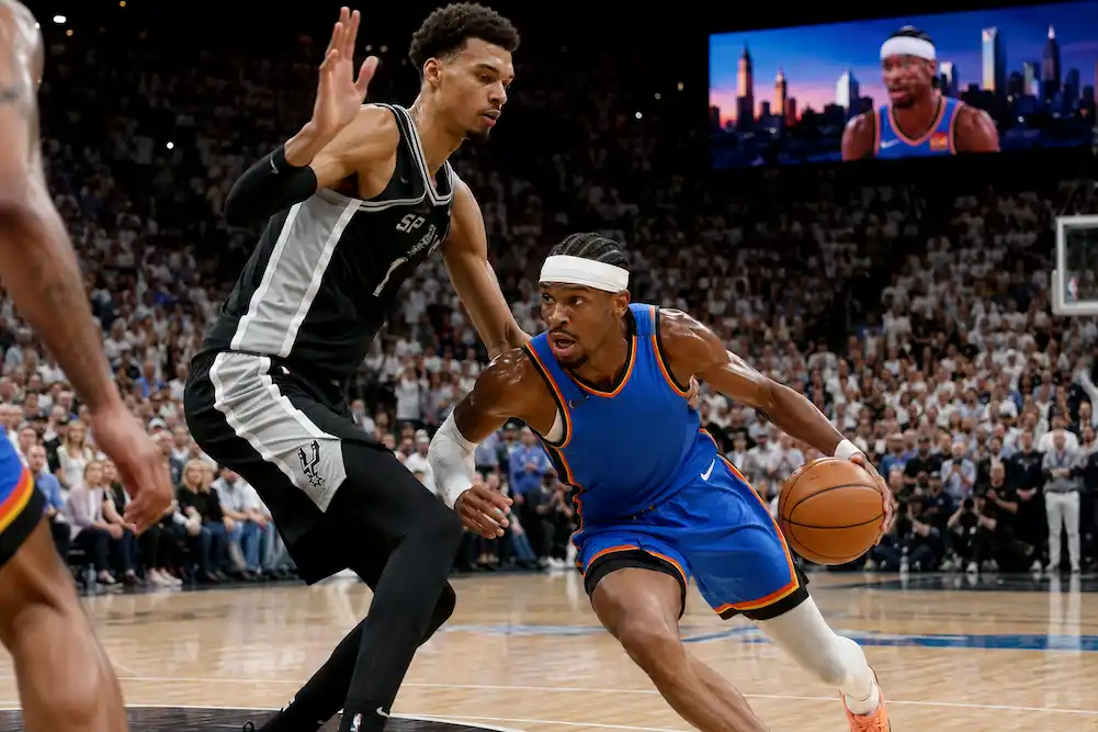 Spurs jugando contra Thunder