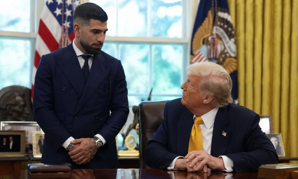 Topuria con Trump